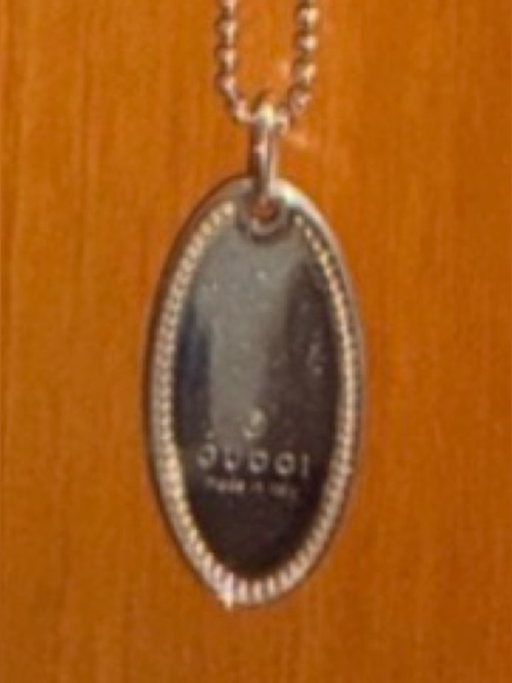 Gucci Silver Pendant Necklace